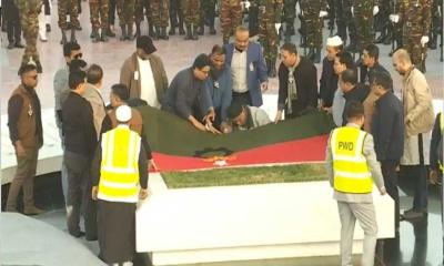 স্বামীর পাশে চিরনিদ্রায় শায়িত বেগম খালেদা জিয়া